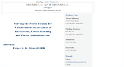Desktop Screenshot of merrellandmerrell.com