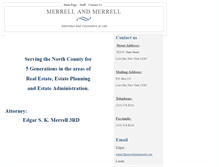 Tablet Screenshot of merrellandmerrell.com